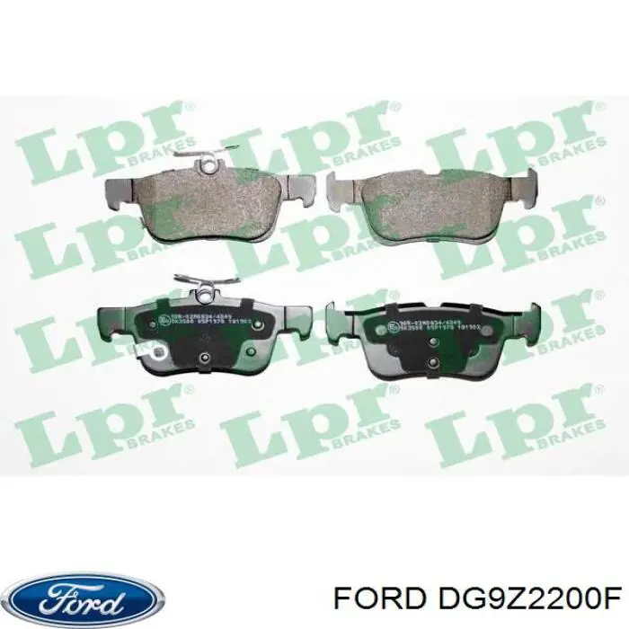 Okładziny (klocki) do hamulców tarczowych tylne Ford DG9Z2200F cena, od 26,36 USD
