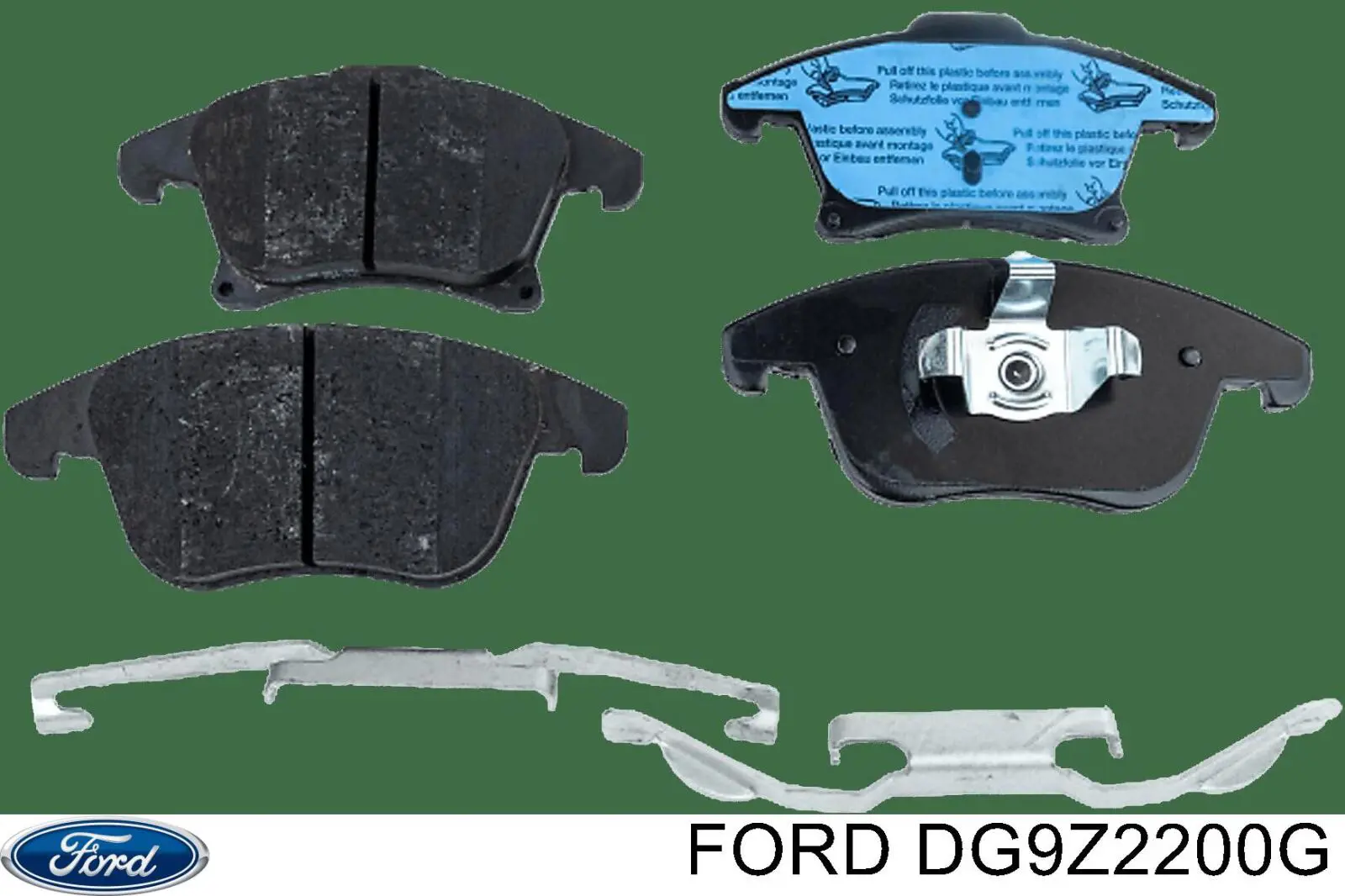 Okładziny (klocki) do hamulców tarczowych tylne Ford DG9Z2200G cena, od 24,86 USD