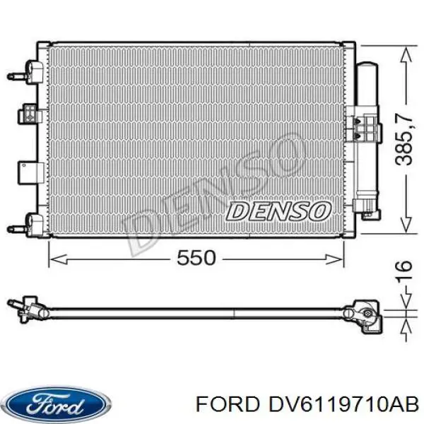 DV61-19710-AB Ford chłodnica klimatyzacji