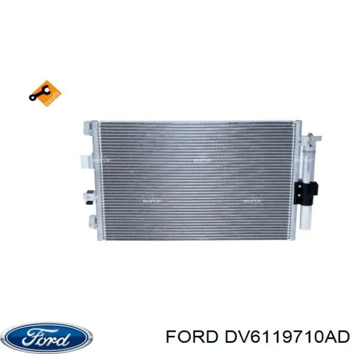 Chłodnica klimatyzacji Ford DV6119710AD cena, od 110,67 USD