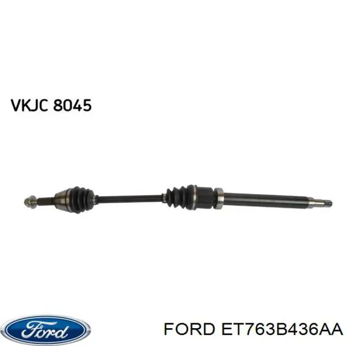 Półoś napędowa przednia prawa Ford ET763B436AA cena, od 107,60 USD