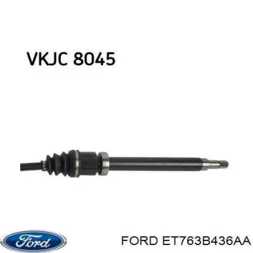 Półoś napędowa przednia prawa Ford ET763B436AA cena, od 112,37 USD