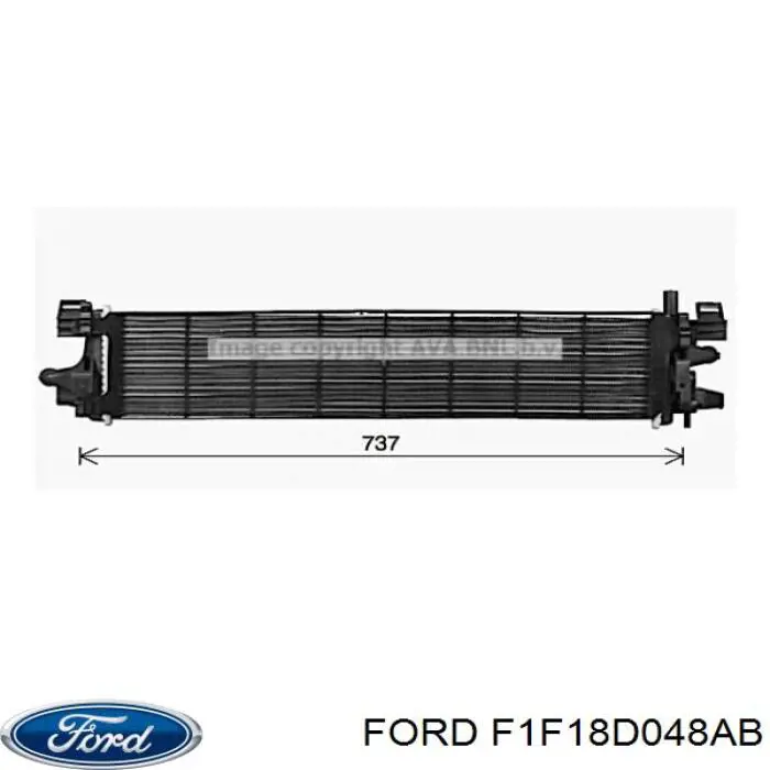 F1F18D048AB Ford Chłodnica intercoolera