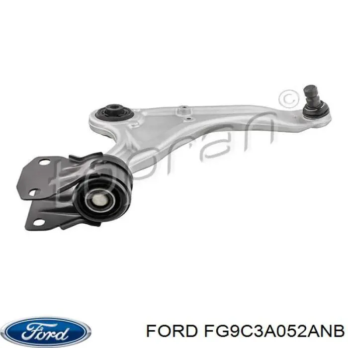 FG9C3A052ANB Ford Wahacz zawieszenia przedniego dolny prawy