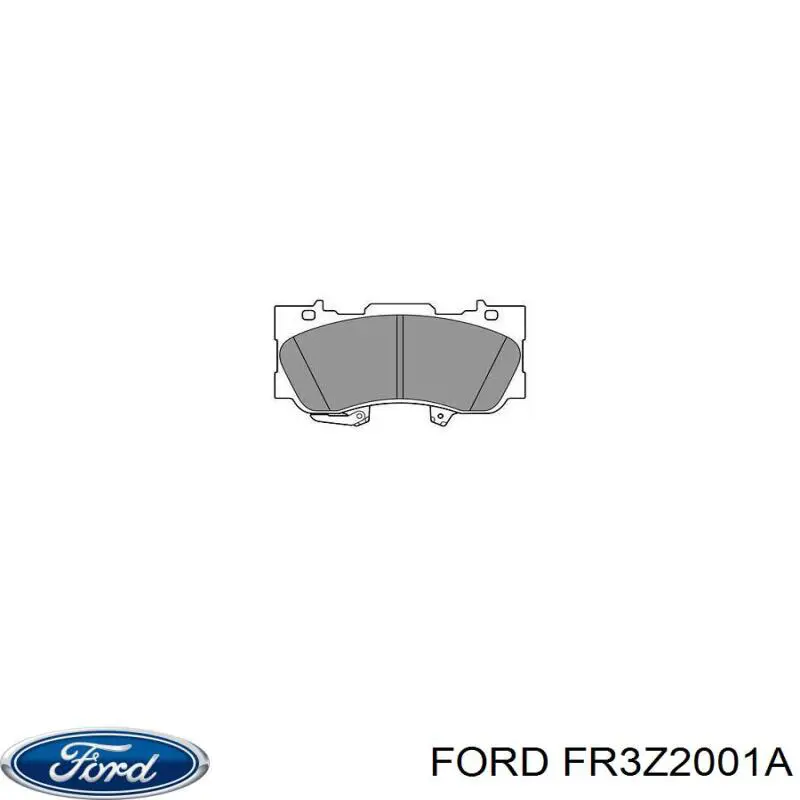 FR3Z2001A Ford Klocki hamulcowe przednie tarczowe