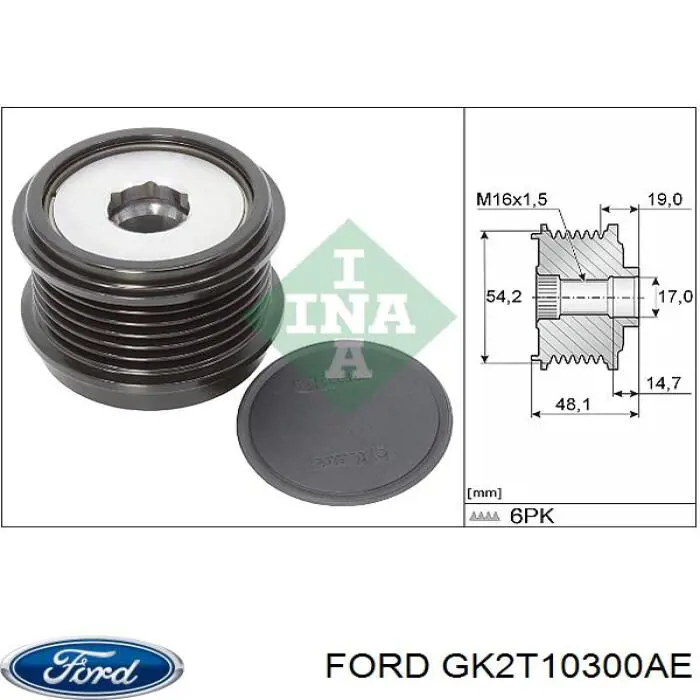 Alternator Ford GK2T10300AF