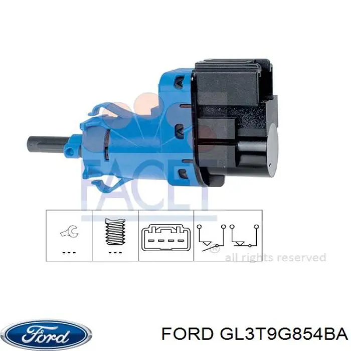 GL3T-9G854-BA Ford czujnik włącznika świała stop