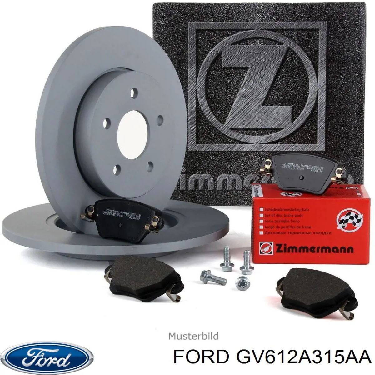 Do koszyka GV612A315AA Ford Tarcza hamulcowa tylna