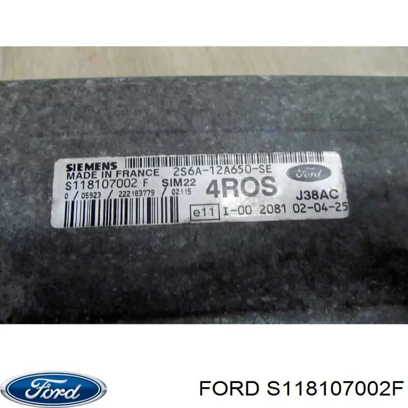 Sterownik silnika Ford Fiesta Mk5