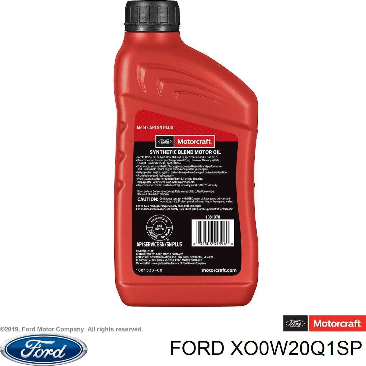 Olej do silnika XO0W20Q1SP Ford
