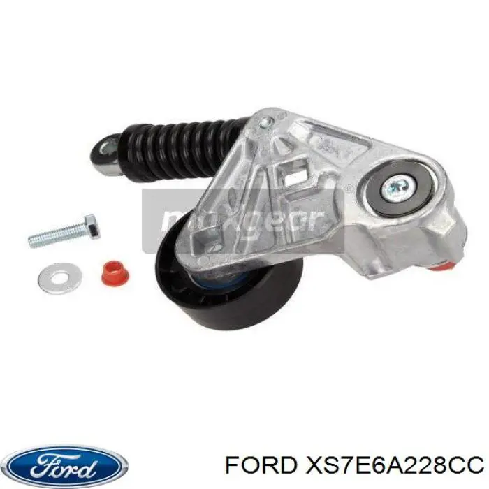 Napinacz paska napędowego Ford XS7E6A228CC cena, od 67,53 USD
