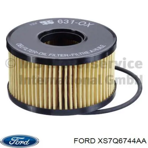 Do koszyka XS7Q6744AA Ford Filtr oleju