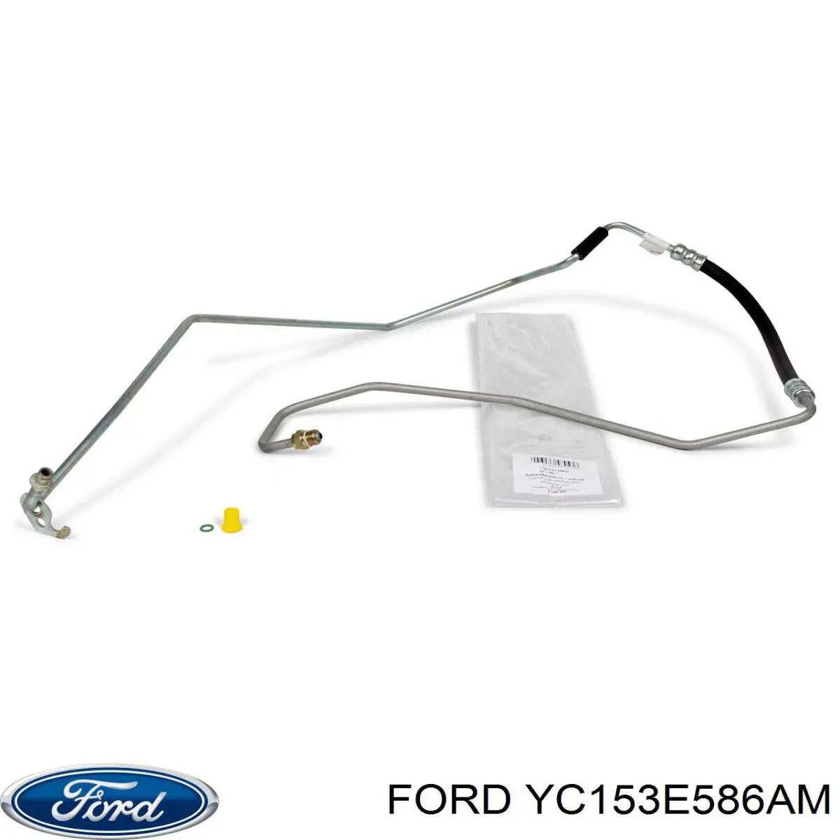 Przewód hydraulicznego układu wspomagania wysokiego ciśnienia, od pompy do maglownicy (mechanizmu) Ford YC153E586AM cena, od 69,45 USD