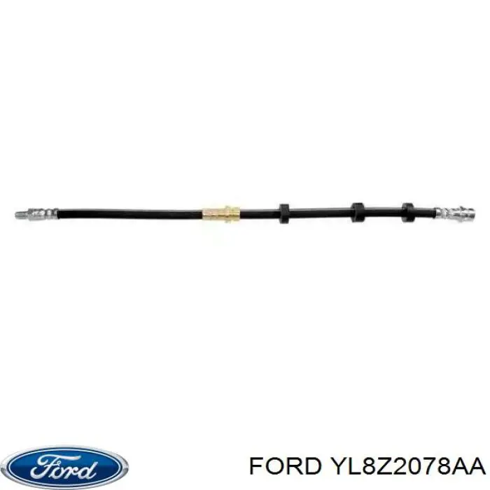 Do koszyka YL8Z2078AA Ford Przewód hamulcowy przedni