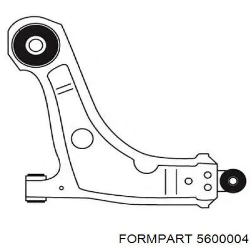 Do koszyka 5600004 Formpart/Otoform Silentblock przedniego wahacza dolnego