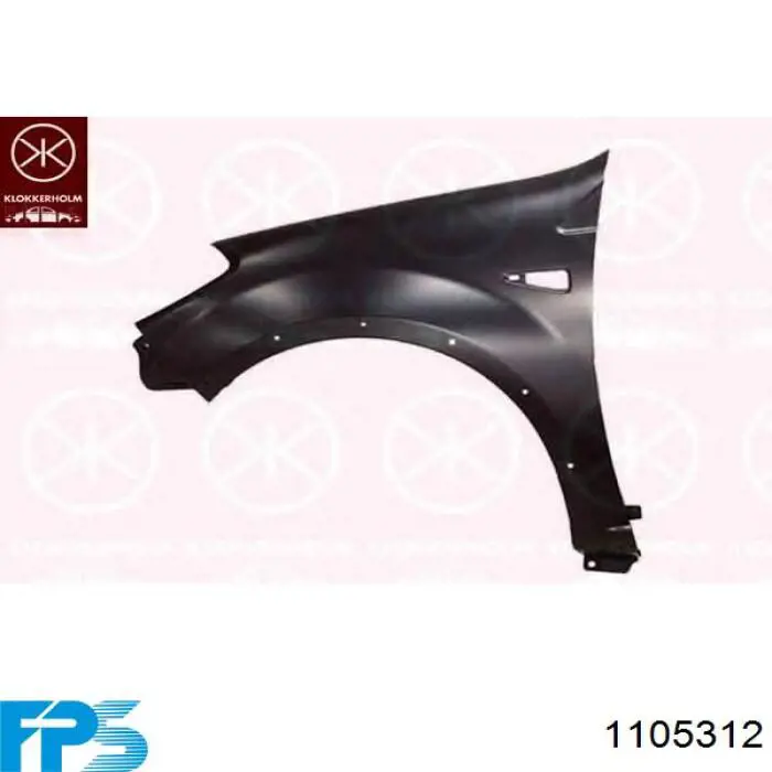 Błotnik przedni prawy Daewoo Nexia I sedana (KLETN) (1995 - 2002) cena, od 65,77 USD