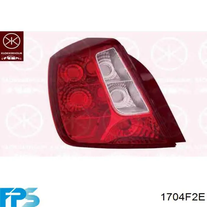 Lampa zespolona tylna prawa 0160111F2C Tempest
