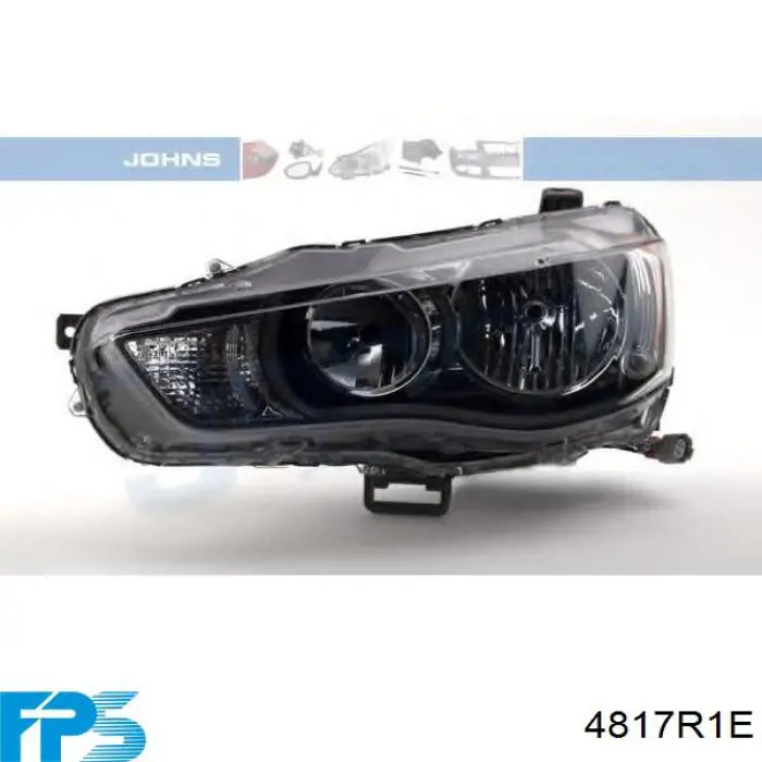 Do koszyka 8301C407 Mitsubishi Reflektor lewy