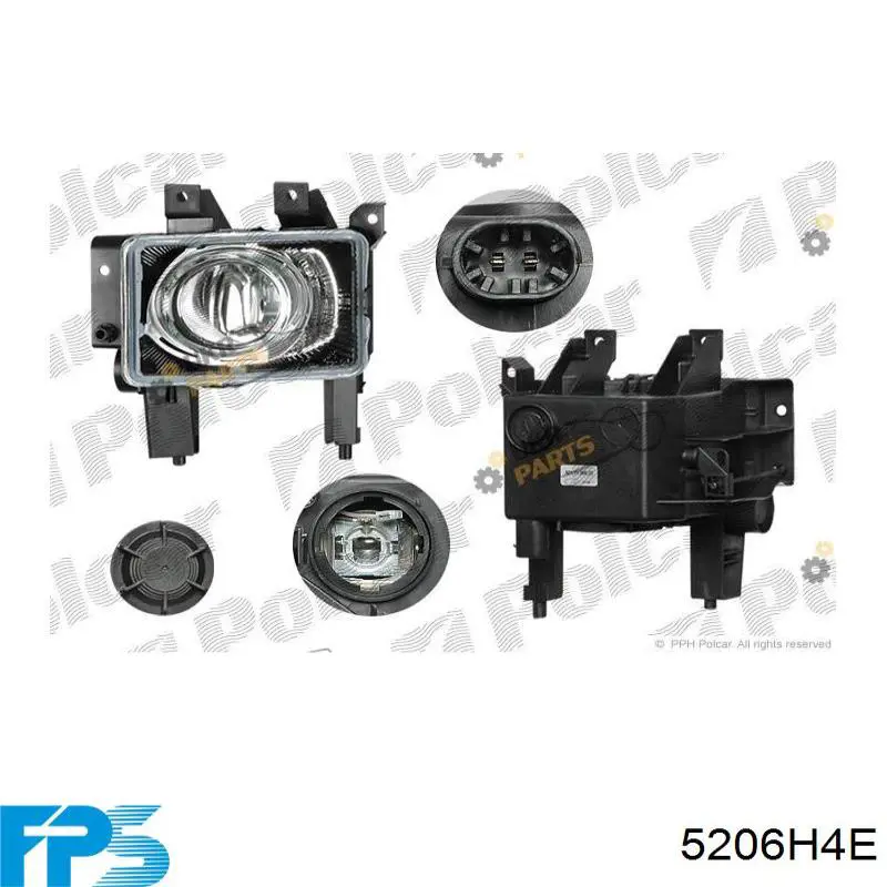 Lampa przeciwmgielna prawa 13243425 General Motors