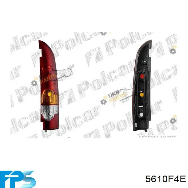 Lampa zespolona tylna prawa Polcar 6061881 cena, od 57,89 USD