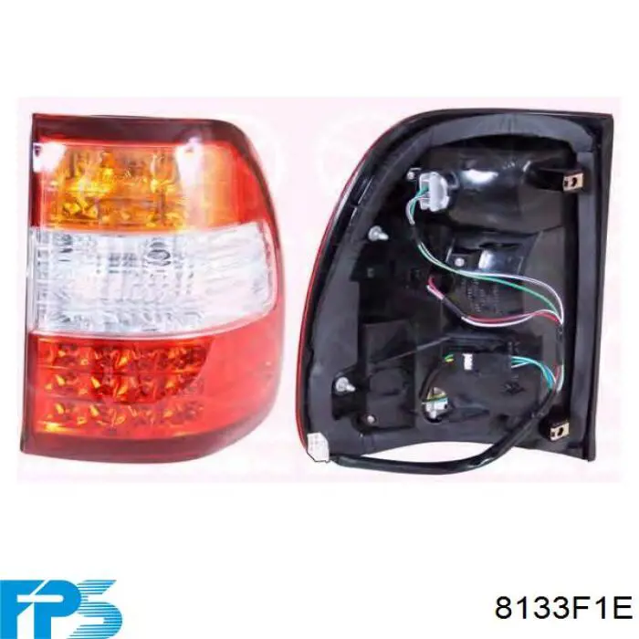 Lampa zespolona tylna lewa Toyota Land Cruiser 80 SUV (J8) (1990 - 1998) cena, od 22,41 USD