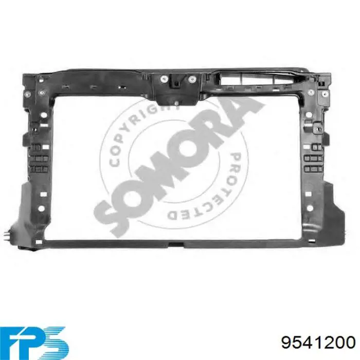 Osłona chłodnicy kompletna (panel mocowania reflektorów) Volkswagen Jetta II sedana (19E, 1G2, 165, 167) (1983 - 1992) cena, od 56,85 USD