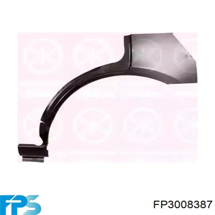 Nadkole błotnika przedniego lewe FPS FP3008387 cena, od 25,36 USD