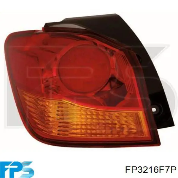 Przednia lampa przeciwmgielna tylna lewa FP3216F7P FPS