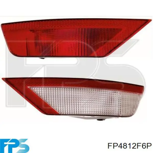 Do koszyka FP4812F6P FPS Lampa odblaskowa zderzaka tylnego prawa