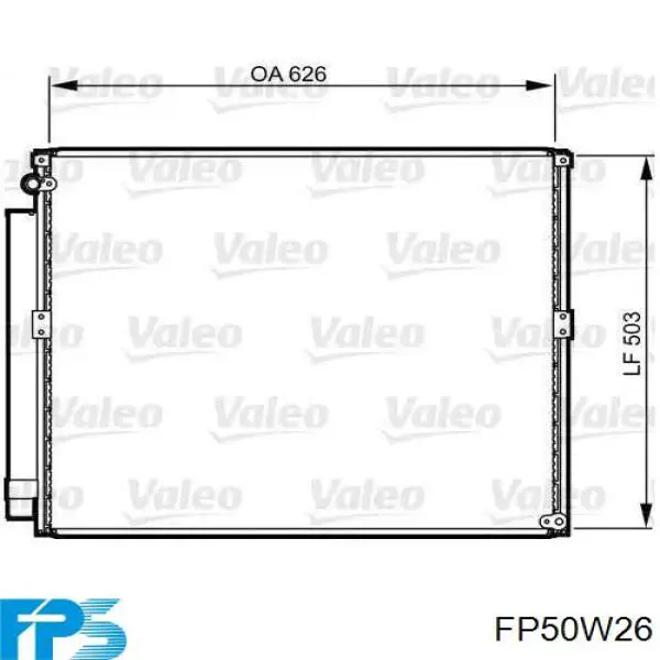 Dyfuzor chłodnicy, w komplecie z silnikiem i wirnikiem FPS FP50W26 cena, od 144,01 USD