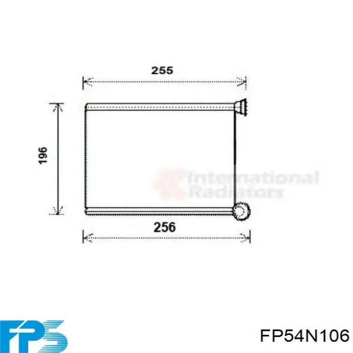 Chłodnica nagrzewnicy (ogrzewacza) FPS FP54N106 cena, od 59,89 USD