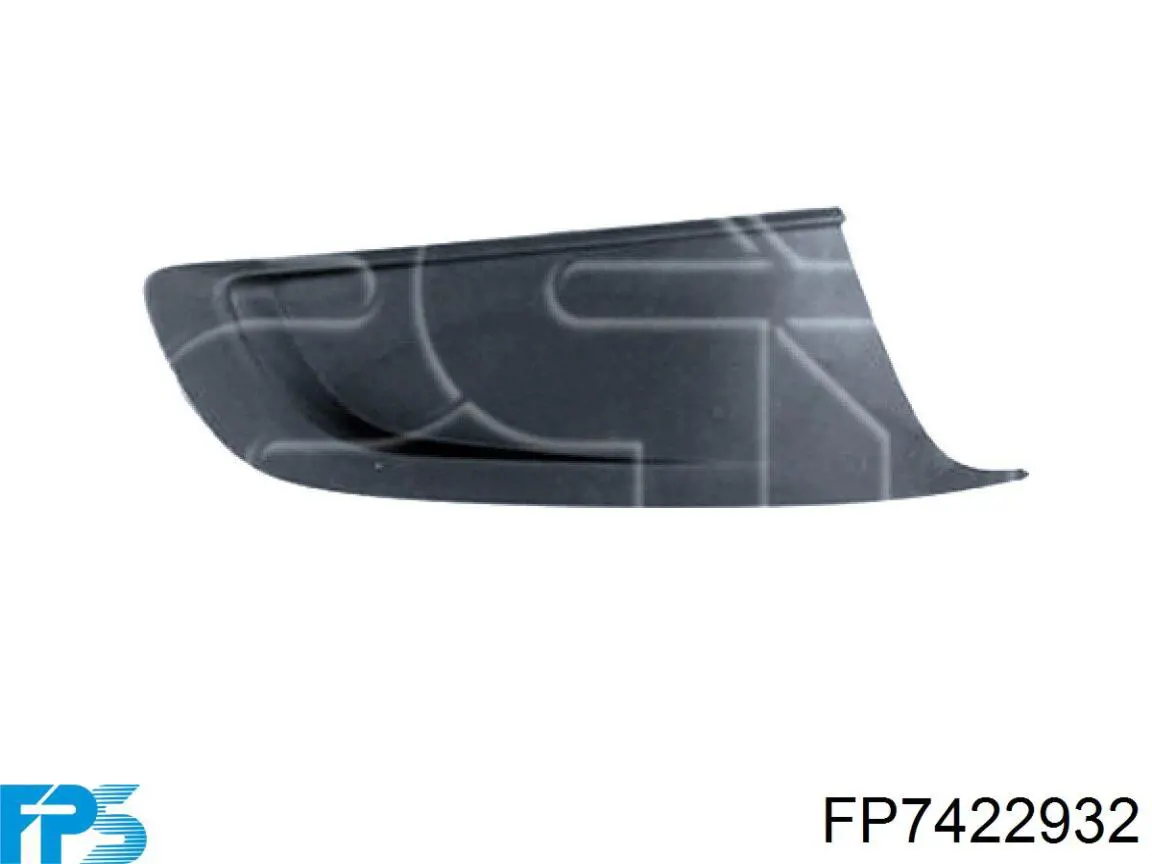 Do koszyka FP7422932 FPS Prowadnica zderzaka przedniego prawa