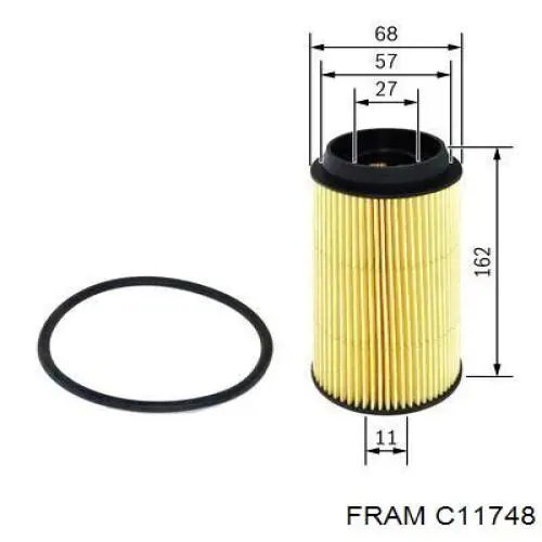 Filtr paliwa Fram C11748 cena, od 12,67 USD