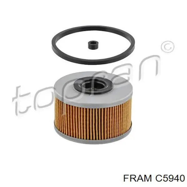 Do koszyka C5940 Fram Filtr paliwa