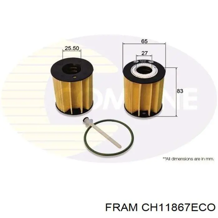 Filtr oleju Fram CH11867ECO cena, od 8,40 USD