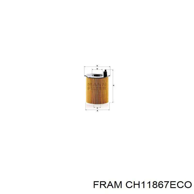 Filtr oleju CH11867ECO Fram