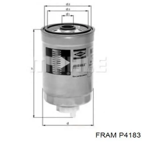 Filtr paliwa Fram P4183 cena, od 9,96 USD