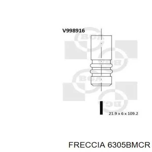 6305BMCR Freccia zawór wydechowy