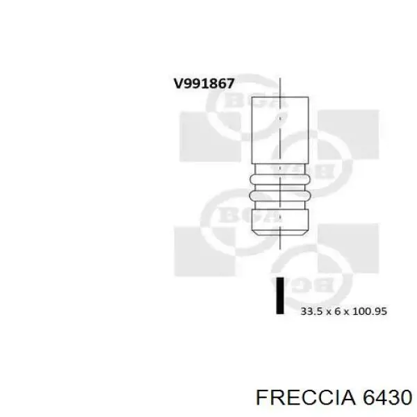 6430 Freccia zawór dolotowy/ssący