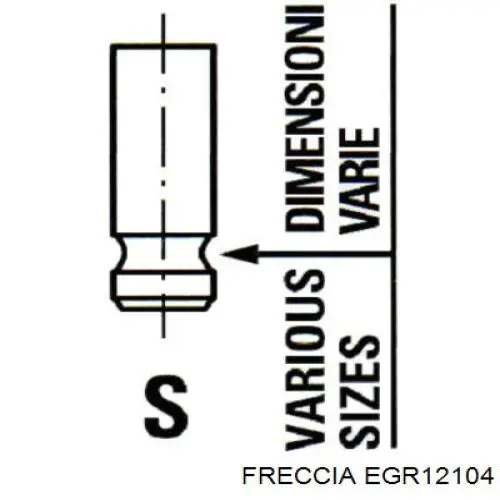 Do koszyka EGR12104 Freccia Zawór recyrkulacji spalin EGR