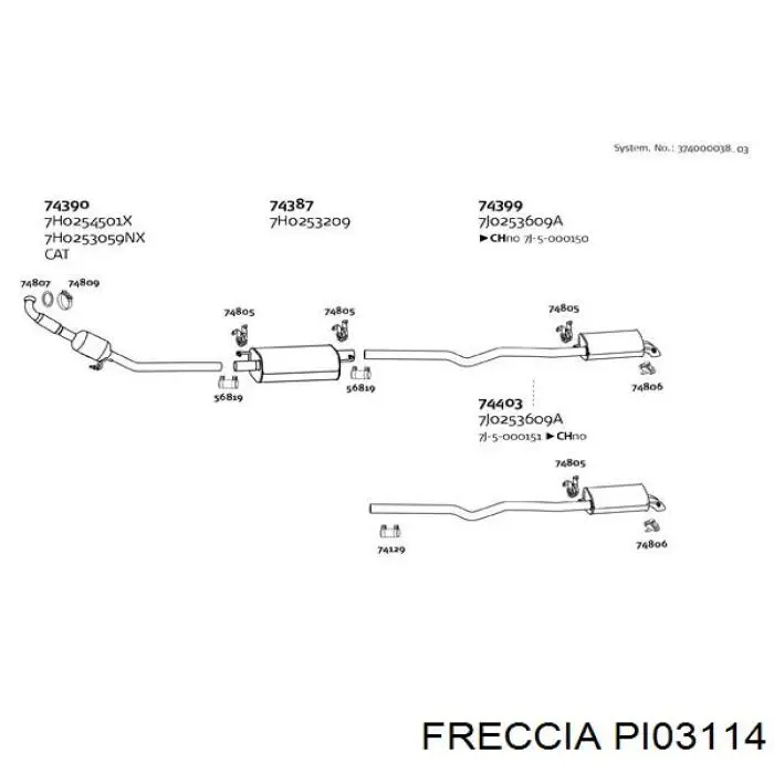 PI03114 Freccia Kompensator hydrauliczny (popychacz hydrauliczny), popychacz zaworu