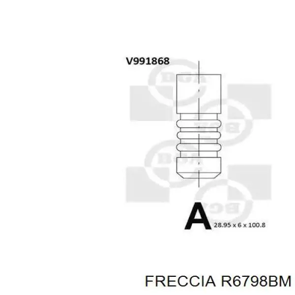 Zawór wydechowy Freccia R6798BM cena, od 17,18 USD