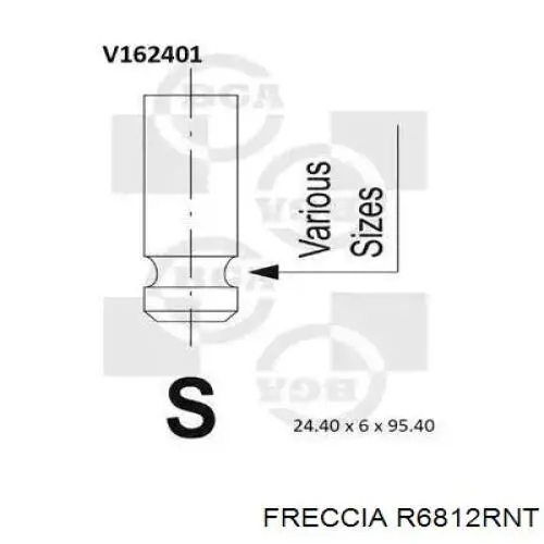 R6812RNT Freccia zawór wydechowy