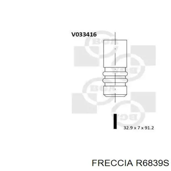 R6839S Freccia zawór dolotowy/ssący