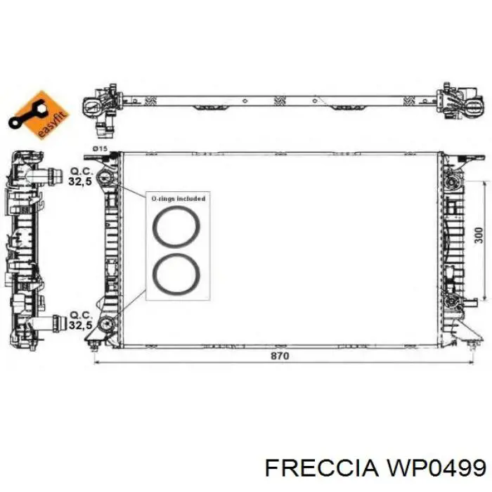 WP0499 Freccia pompa chłodząca wodna