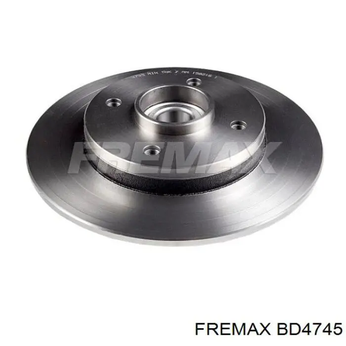 BD4745 Fremax Tarcza hamulcowa tylna