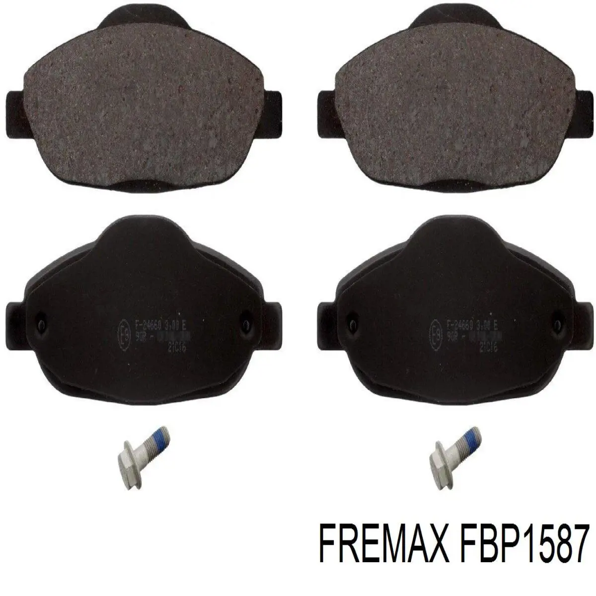 Do koszyka FBP1587 Fremax Klocki hamulcowe przednie tarczowe