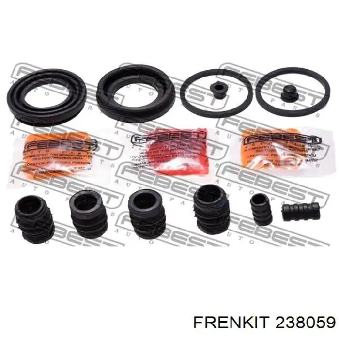 Zestaw naprawczy zacisku hamulcowego przedniego Frenkit 238059 cena, od 7,38 USD