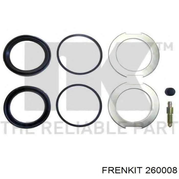 Zestaw naprawczy zacisku hamulcowego przedniego Frenkit 260008 cena, od 5,92 USD