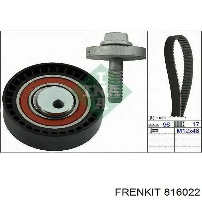 Zestaw naprawczy zacisku hamulcowego przedniego Frenkit 816022 cena, od 14,08 USD